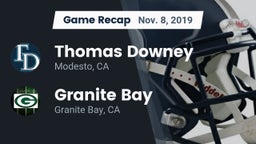Recap: Thomas Downey  vs. Granite Bay  2019