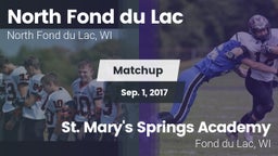 Matchup: North Fond du Lac vs. St. Mary's Springs Academy  2017