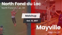 Matchup: North Fond du Lac vs. Mayville  2017