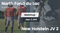 Matchup: North Fond du Lac vs. New Holstein JV 2 2019