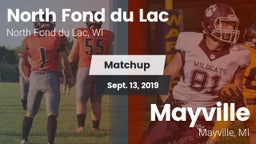 Matchup: North Fond du Lac vs. Mayville  2019