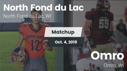 Matchup: North Fond du Lac vs. Omro  2019