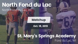 Matchup: North Fond du Lac vs. St. Mary's Springs Academy  2019