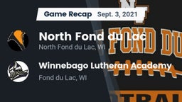 Recap: North Fond du Lac  vs. Winnebago Lutheran Academy  2021
