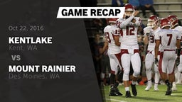 Recap: Kentlake  vs. Mount Rainier  2016