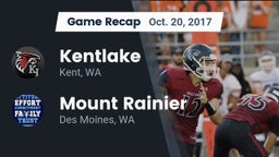 Recap: Kentlake  vs. Mount Rainier  2017