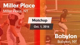 Matchup: Miller Place High vs. Babylon  2016