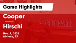 Cooper  vs Hirschi  Game Highlights - Nov. 9, 2020