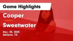 Cooper  vs Sweetwater  Game Highlights - Dec. 28, 2020