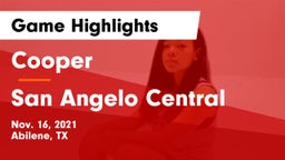 Cooper  vs San Angelo Central  Game Highlights - Nov. 16, 2021
