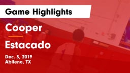 Cooper  vs Estacado  Game Highlights - Dec. 3, 2019