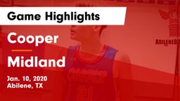 Cooper  vs Midland  Game Highlights - Jan. 10, 2020