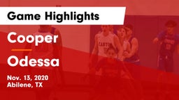 Cooper  vs Odessa  Game Highlights - Nov. 13, 2020