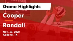 Cooper  vs Randall  Game Highlights - Nov. 30, 2020