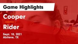 Cooper  vs Rider  Game Highlights - Sept. 10, 2021