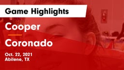 Cooper  vs Coronado  Game Highlights - Oct. 22, 2021