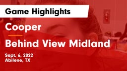 Cooper  vs Behind View Midland Game Highlights - Sept. 6, 2022