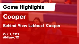 Cooper  vs Behind View Lubbock Cooper Game Highlights - Oct. 4, 2022