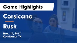 Corsicana  vs Rusk  Game Highlights - Nov. 17, 2017