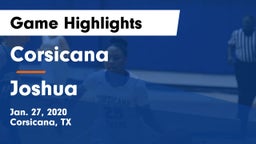 Corsicana  vs Joshua  Game Highlights - Jan. 27, 2020