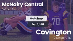 Matchup: McNairy Central vs. Covington  2017