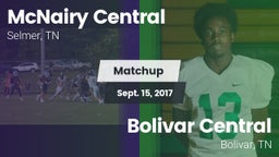 Matchup: McNairy Central vs. Bolivar Central  2017
