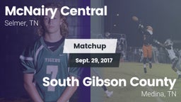 Matchup: McNairy Central vs. South Gibson County  2017