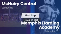 Matchup: McNairy Central vs. Memphis Harding Academy 2019