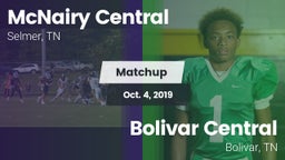 Matchup: McNairy Central vs. Bolivar Central  2019