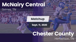 Matchup: McNairy Central vs. Chester County  2020