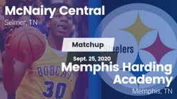 Matchup: McNairy Central vs. Memphis Harding Academy 2020