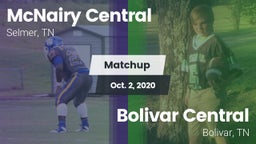 Matchup: McNairy Central vs. Bolivar Central  2020