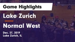 Lake Zurich  vs Normal West Game Highlights - Dec. 27, 2019