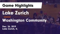 Lake Zurich  vs Washington Community  Game Highlights - Dec. 26, 2019