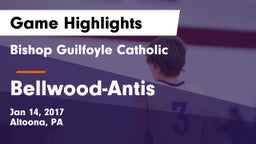 Bishop Guilfoyle Catholic  vs Bellwood-Antis  Game Highlights - Jan 14, 2017