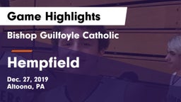 Bishop Guilfoyle Catholic  vs Hempfield  Game Highlights - Dec. 27, 2019