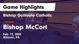 Bishop Guilfoyle Catholic  vs Bishop McCort  Game Highlights - Feb. 12, 2020