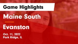 Maine South  vs Evanston  Game Highlights - Oct. 11, 2022