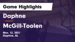 Daphne  vs McGill-Toolen  Game Highlights - Nov. 12, 2021