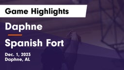 Daphne  vs Spanish Fort  Game Highlights - Dec. 1, 2023