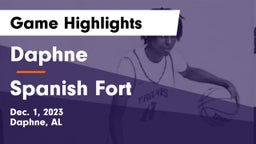 Daphne  vs Spanish Fort  Game Highlights - Dec. 1, 2023