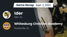 Recap: Ider  vs. Whitesburg Christian Academy  2022
