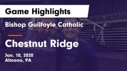 Bishop Guilfoyle Catholic  vs Chestnut Ridge  Game Highlights - Jan. 10, 2020