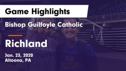 Bishop Guilfoyle Catholic  vs Richland  Game Highlights - Jan. 23, 2020