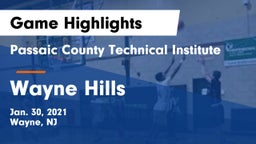 Passaic County Technical Institute vs Wayne Hills  Game Highlights - Jan. 30, 2021