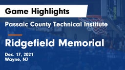 Passaic County Technical Institute vs Ridgefield Memorial  Game Highlights - Dec. 17, 2021