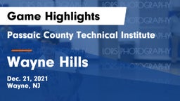 Passaic County Technical Institute vs Wayne Hills  Game Highlights - Dec. 21, 2021