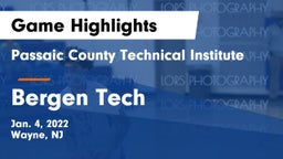 Passaic County Technical Institute vs Bergen Tech  Game Highlights - Jan. 4, 2022