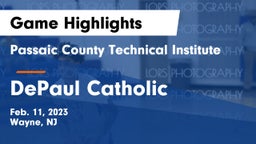 Passaic County Technical Institute vs DePaul Catholic  Game Highlights - Feb. 11, 2023