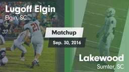 Matchup: Lugoff Elgin High vs. Lakewood  2016
